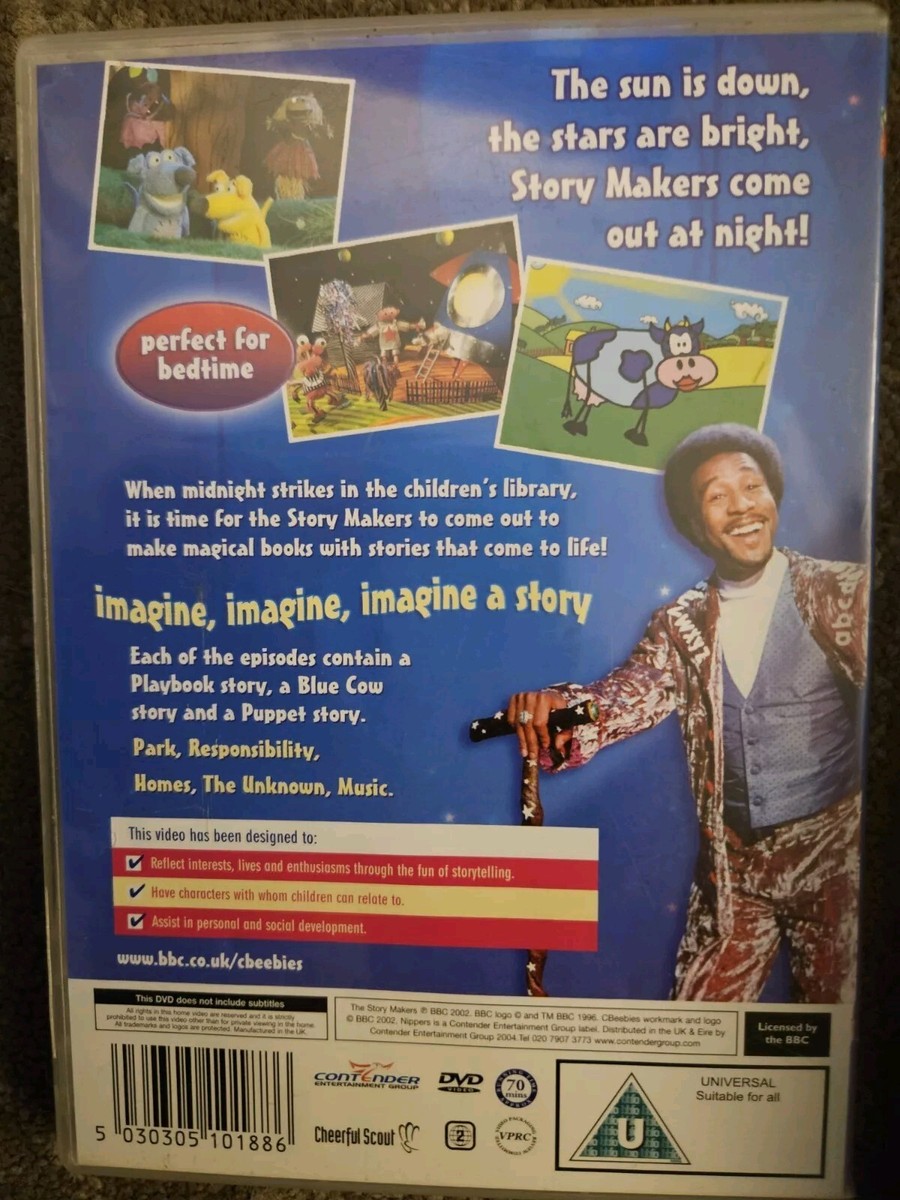 THE STORY MAKERS PARK DVD KIDS CBEEBIES 5 EPISODES BLUE COW | eBay UK