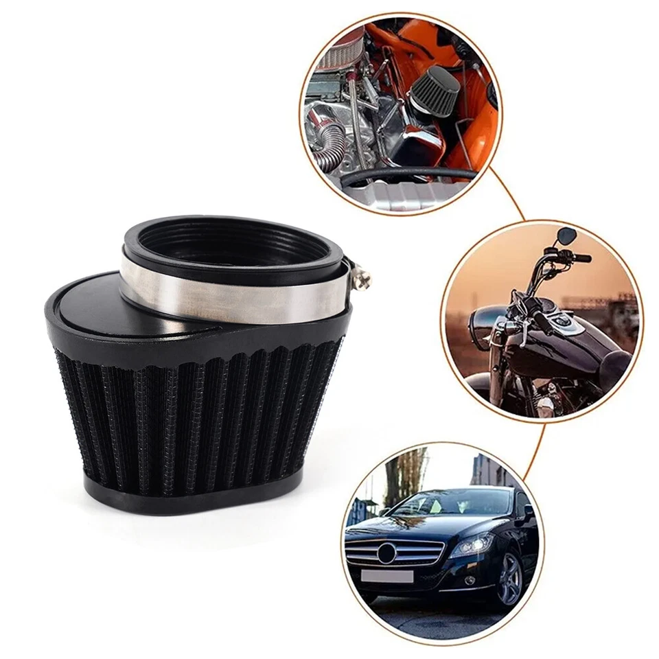 2x 51mm Air Intake Filter Cleaner Pod For Yamaha V Star 1100 XVS1100 Custom Foto 2 de 4