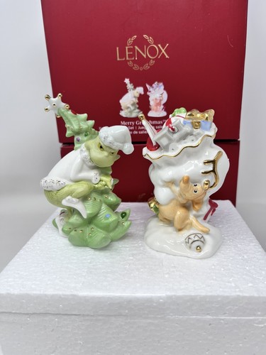 Lenox MERRY GRINCHMAS Salt & Pepper Set New In Box - Picture 1 of 10