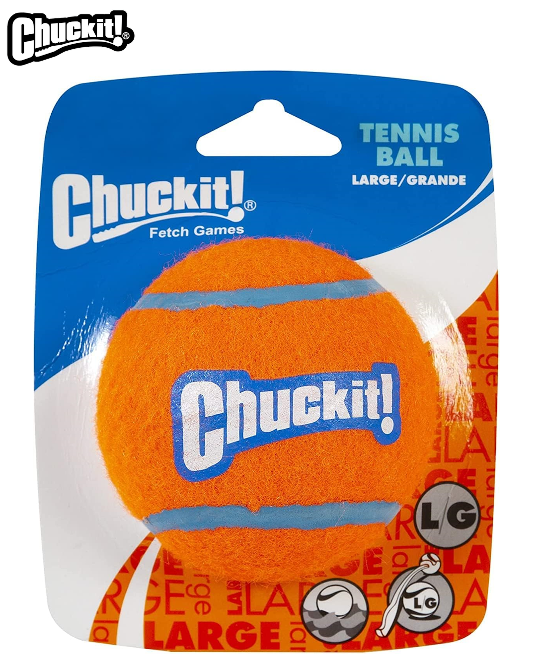 CHUCKIT! TENNIS BALL DOG TOY FETCH BALL LAUNCHER COMPATIBLE LARGE 1 PACK