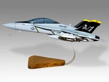 McDonnell Douglas F-18 USAF VFA-103 Desk Wood Airplane Model Small Scale 1/72
