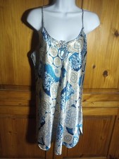Vintage Inner Most Nightgown Size Large Pretty Satin Multi Colored Design
