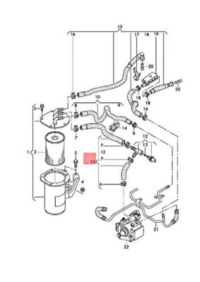 SKODA VW SEAT KAMIQ SCALA POLO DERBY VENTO-IND FUEL LINE 2Q0130307L