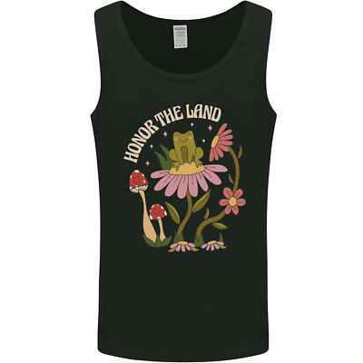 Ehre Das Land Frosch Klimawandel Hippy Herren Weste Tank Top