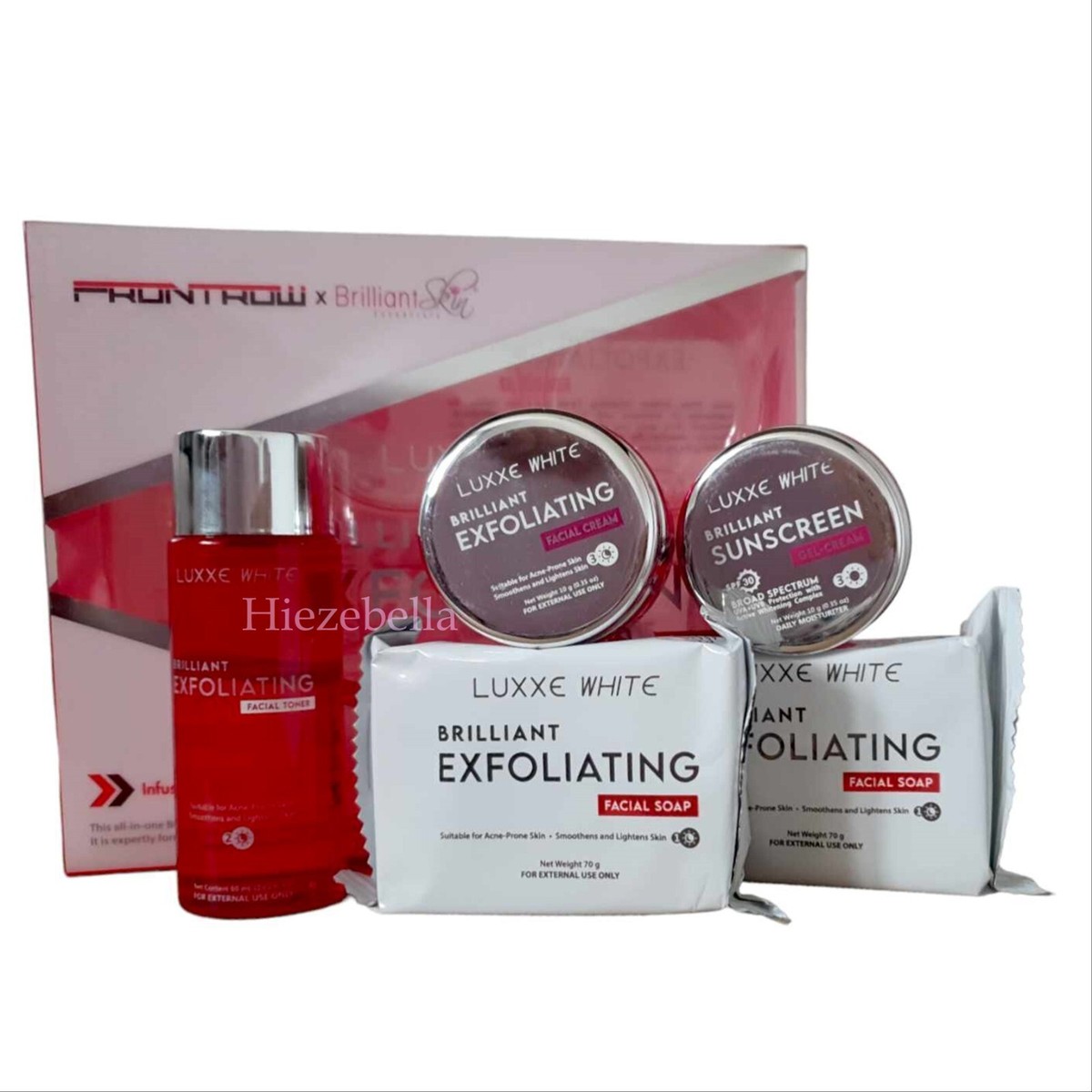 Luxxe White Brilliant Skin Whitening Exfoliating Collagen Frontrow