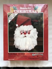 WonderArt christmas Santa Claus Kit Art - K131 Aunt Lydia's 1991 New Sealed