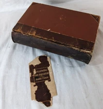 Mark Twain Following the Equator 1897, 1st Edition in Half Leather, Poor Binding