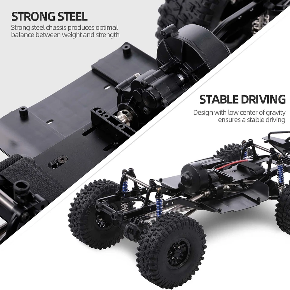 AUSTAR 313mm Wheelbase Chassis Frame w/ Tyres for 1/10 AXIAL SCX10 RC Car Z8D8 - Image 4 of 4