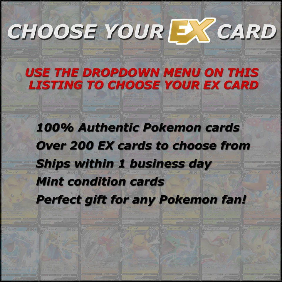 Pokemon EX Cards - Choose Your Card - Full Art Ultra Rare EX Holo English NM - Image 2 of 2