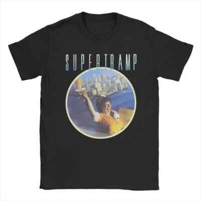 Awesome Supertramp Breakfast In America Tribute T-Shirts Men Round Neck 100% Cot