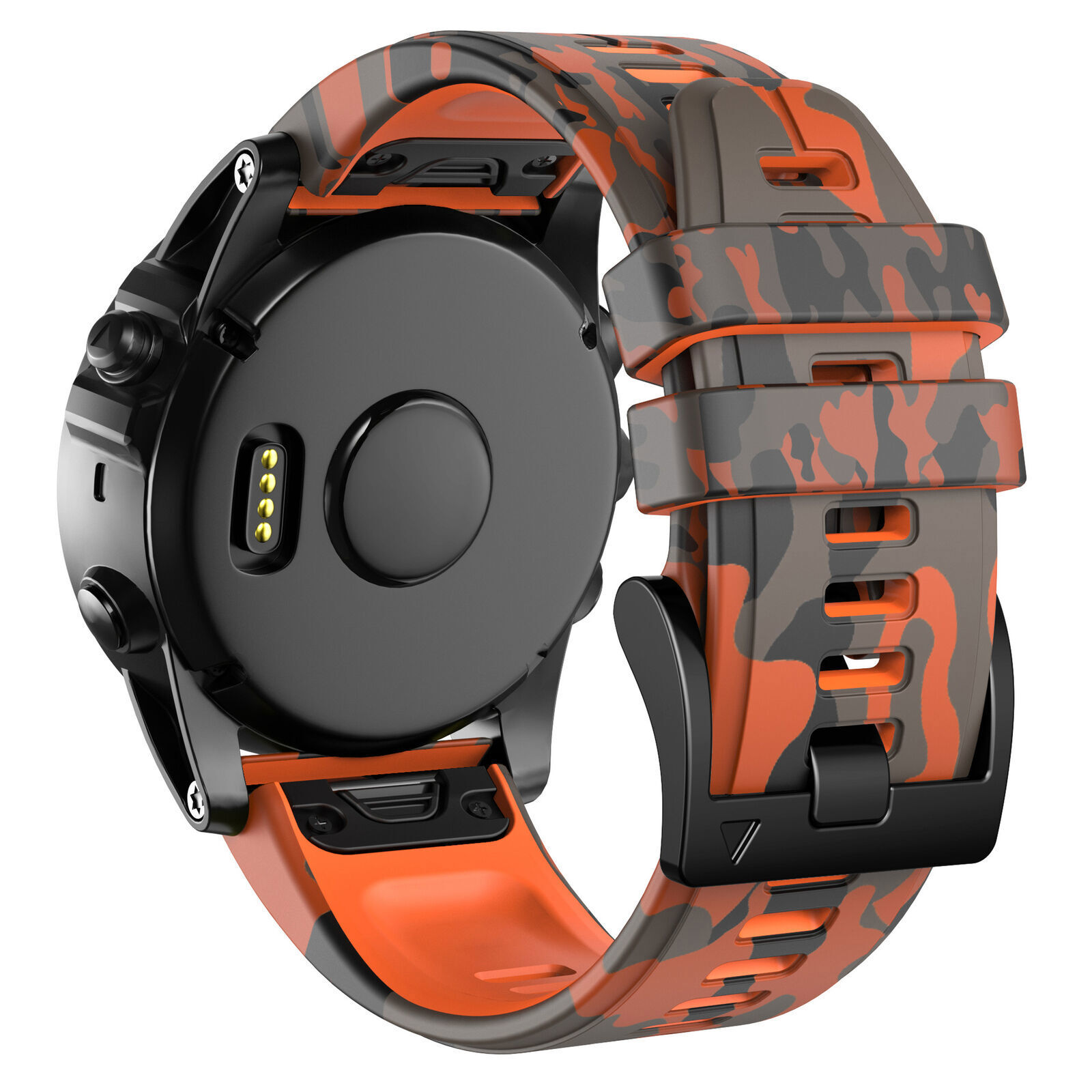 Classico Cinturino In Silicone E Pelle Per Garmin Fenix 7 7X 6 6X Pro 5 - Foto 6
