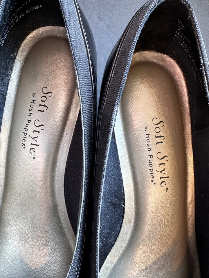 Zapatos de salón Hush Puppies estilo suave para dama talla 7M usados Foto 2 de 4