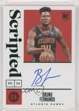 2019 Panini Encased Scripted Signatures Green /5 Bruno Fernando #138 Rookie RC