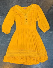 Joe Browns Yellow V-Neck Tea Dress Size 10