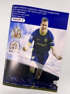Wigan Athletic v Luton Town (18/02/2026) League One & RARE MINT CONDITION PROG.