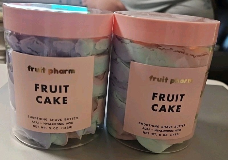 2x Fruit Pharm Fruit Cake Unicorn Shave Butter Jumbo 5oz Acai Hyaluronic SEALED