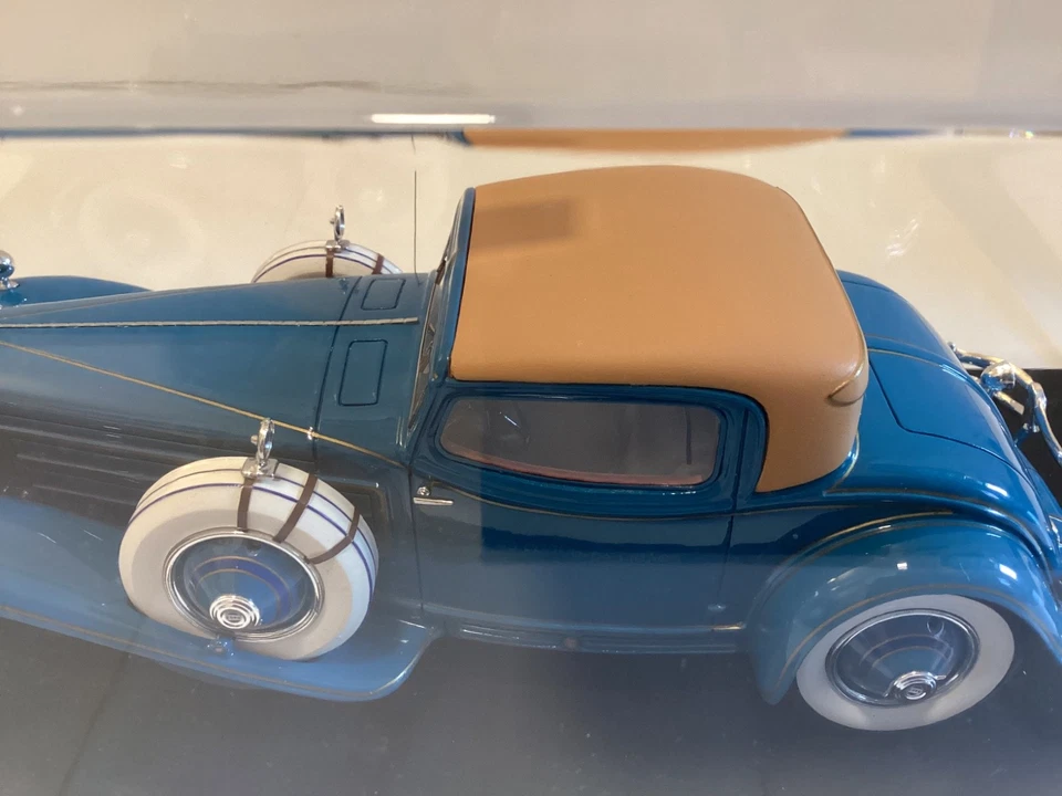 1929 Cord L-29, Coupé by Hayes for Count Sakhnoffsky, ESVAL 1:24, blau, blue - Bild 4 von 4