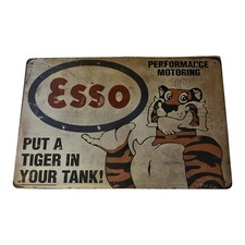 ESSO Put A Tiger In Your Tank Tin Metal Vintage Sign 8x12 NEW