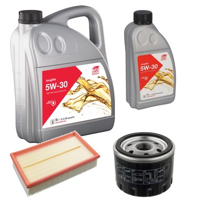 FEBI BILSTEIN Inspektionspaket 6L Longlife 5W-30 für Nissan Note E11 NE11 1.5