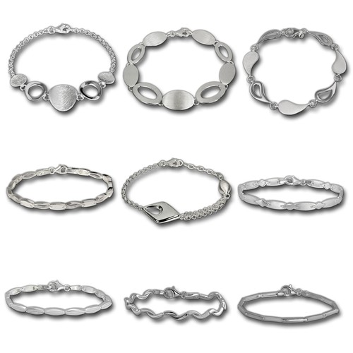 Bracelet Argent Massif 925 – Piments Du Pays Basque – Longueur 18,5 Cm – 4 G – N°221