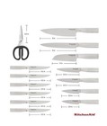 KitchenAid Gourmet 15-pc. Japanese Steel Knife and Sharpener Block Set — photo 4