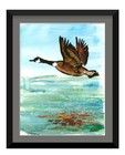 Atherton 9x12 Original Abstract loose Goose Painting "Single reflection" signed — photo 1