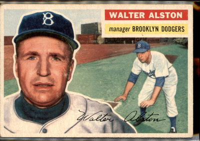 #ad 1956 Topps #8b Walter Alston : Gray Back $12.49