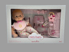 NIB American Girl Bitty Baby 3 Blonde Hair Blue Eyes GYL36 Care and Play Set