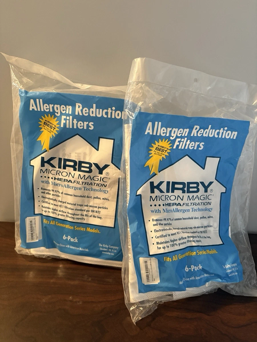 Set 10 Sacchetti (Carta) + 10 Profumi per Aspirapolvere Kirby Generation 6 Ultimate G Micron Magic HEPA Filtration