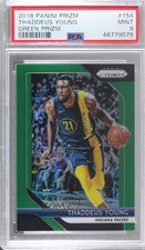 2018-19 Panini Prizm Green Prizm Thaddeus Young #154 PSA 9 MINT 00e8
