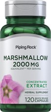 Marshmallow Root Capsules  2000mg  120 Count  Non-GMO  by Piping Rock