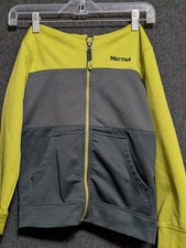 Marmot Youth Yellow Gray Full-zip Jacket Hoodie