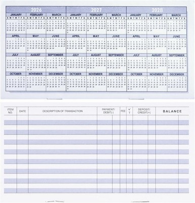 Stylish 20-Pack Ledger Registers - Perfect for Personal & Business Finances