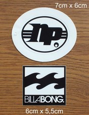 2 Sticker Decal Billabong Neilpryde Hawaii Kitesurf Surfing Surfing Windsurfing