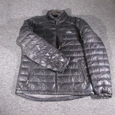 LL Bean Jacket Mens Large Black Ultralight 85...