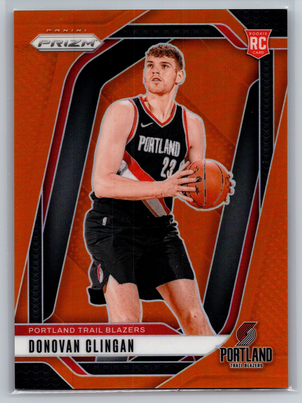 2024-25 Panini Prizm #221 Donovan Clingan Orange 49/49