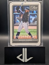 MICHAEL HARRIS 2022 PANINI THREE AND TWO SP ROOKIE RC CARD #'D /99 BRAVES MLB