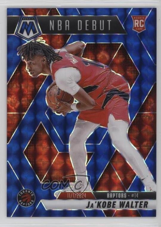 2024 Panini Mosaic NBA Debut Blue Prizm /199 Ja'Kobe Walter #253 Rookie RC 1gg4