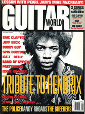 Guitar World Magazine January 1994 Jimi Hendrix Pearl Jam Eric Clapton Jeff Beck