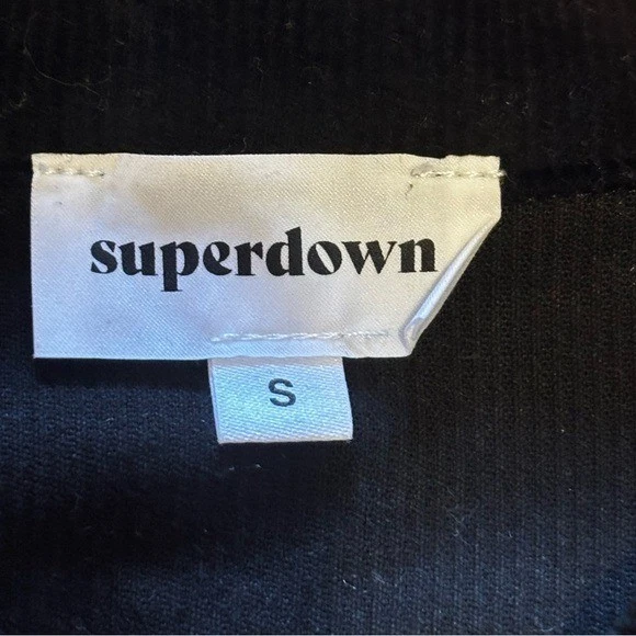 Superdown Charlotte Cord 连身裤 黑色 S 码 — 第 4/4 张图片