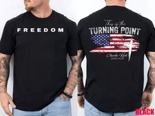 Turning Point USA T-Shirt, Freedom Conservative Shirt, Charlie Kirk 2 Sided Tee
