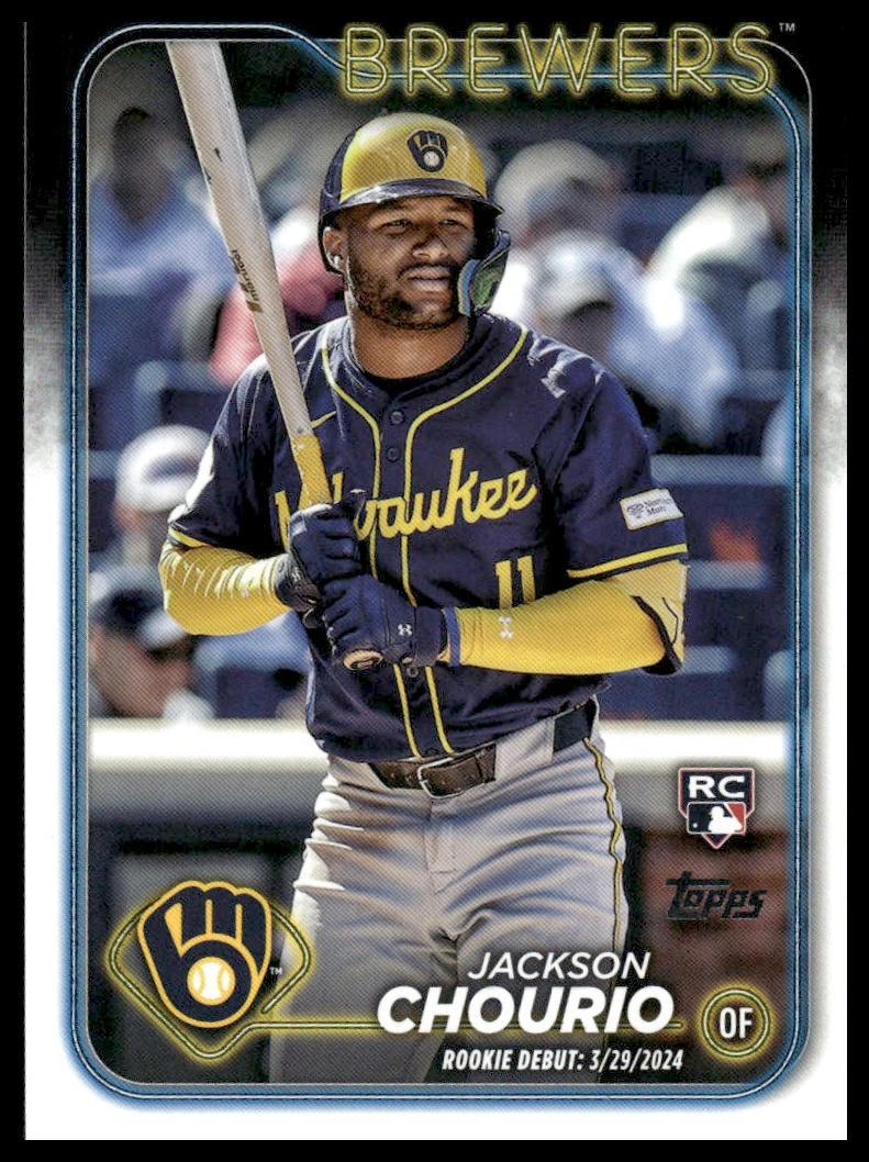 2024 Topps Update Jackson Chourio #US155 Milwaukee Brewers
