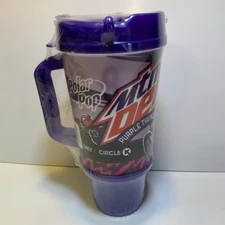 Mountain Dew Purple Thunder 32oz Polar Pop Circle K Travel Mug New Sealed