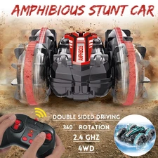 High-tech Remote Control Car 2.4G Amphibious Stunt RC Car Double-sided Tumbling