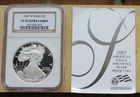 2007 $1 American Silver Eagle Proof Coin NGC PF70 Ultra Cameo Cert# 2517591-013
