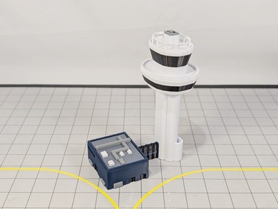 LONDON GATWICK AIRPORT ATC Air Traffic Control Tower Maßstab 1:400 Gebäudemodell