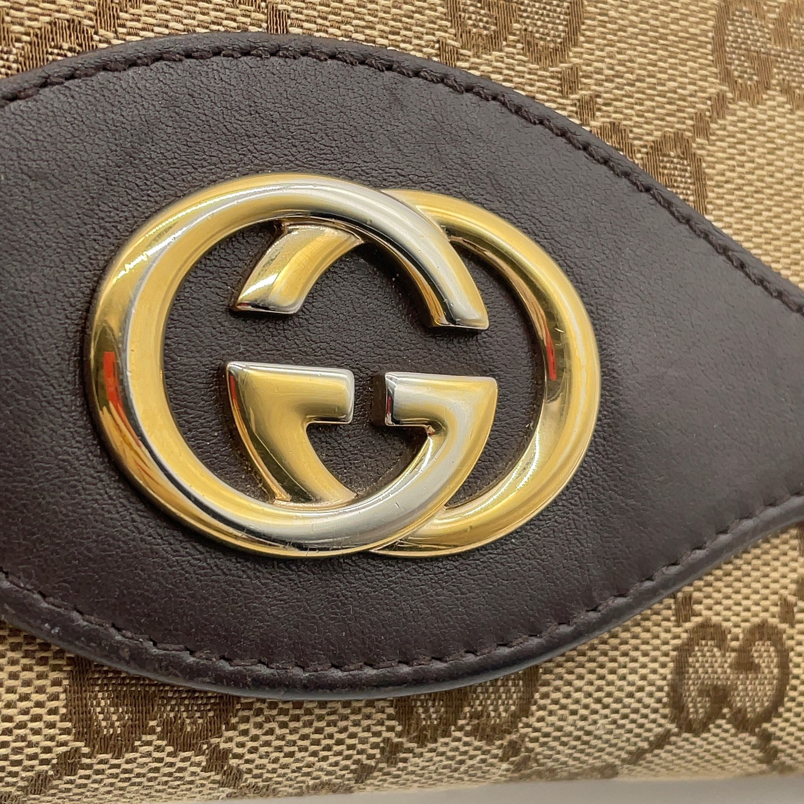 Auth Gucci GG Interlocking G /Micro guccissima wa… - image 17