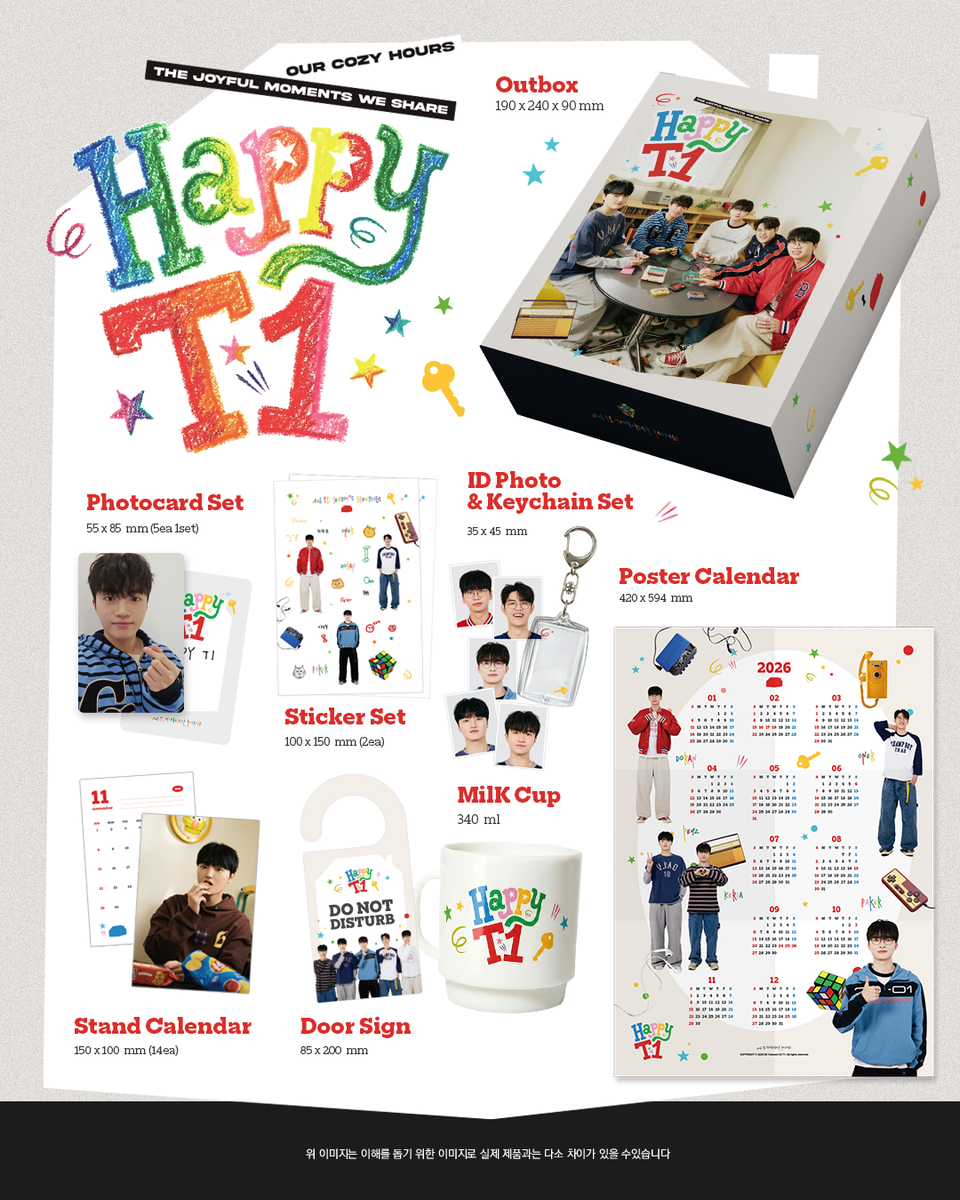 AUTHENTIC] 2026 HAPPY T1 MERCHANDISE FAKER DORAN KERIA PEYZ ONER