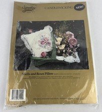 Something Special Candlewicking Shells  Roses 80209 Pillow Kit New Unopened