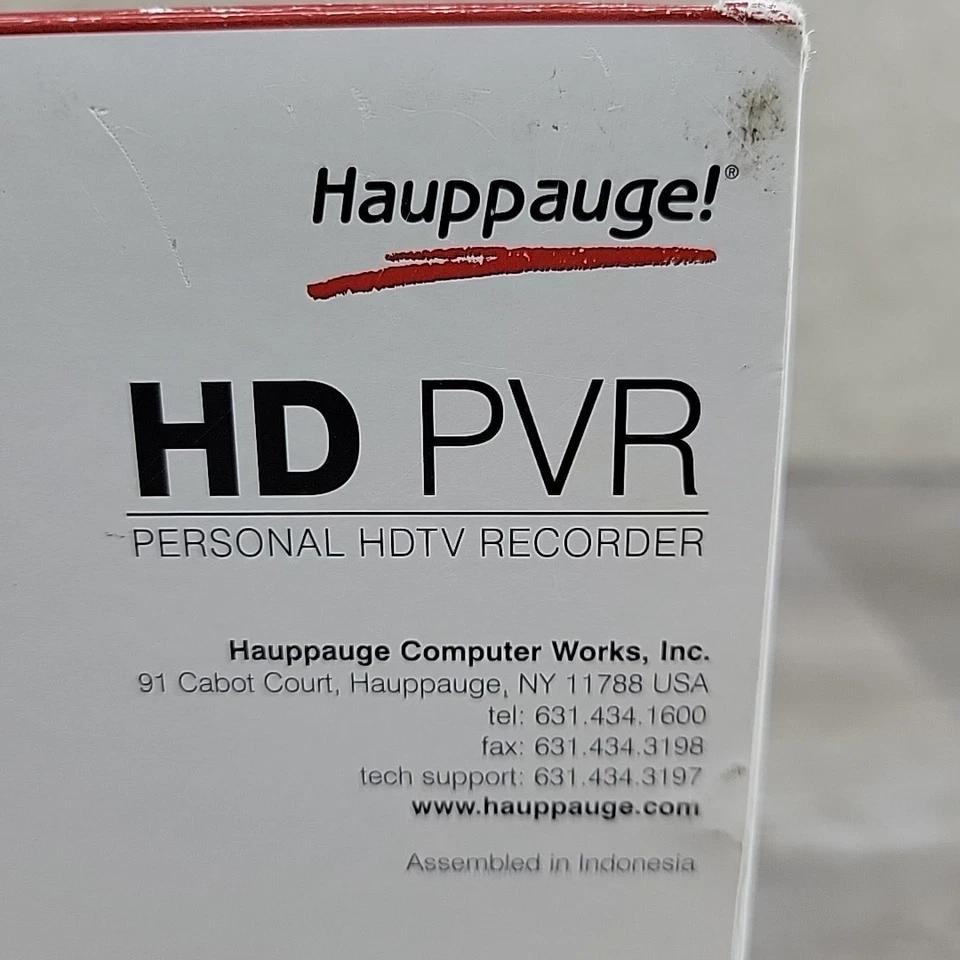 New Hauppauge HD-PVR 1212 Black High Definition Personal HDTV Video Recorder - Image 3 of 4